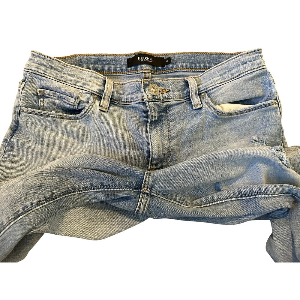EUC Hudson Nico Straight Distressed Jeans Size 29 StreetStyleDenim ModelOffDuty - Picture 4 of 11